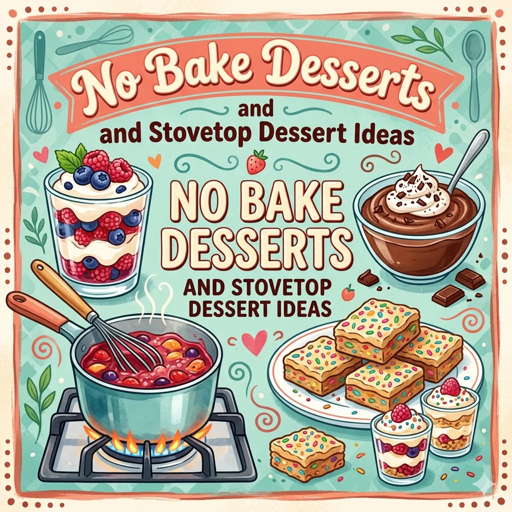 No Bake Desserts and Stovetop Dessert Ideas