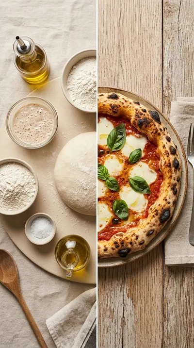 Same-Day Sourdough Pizza Dough - ready to serve