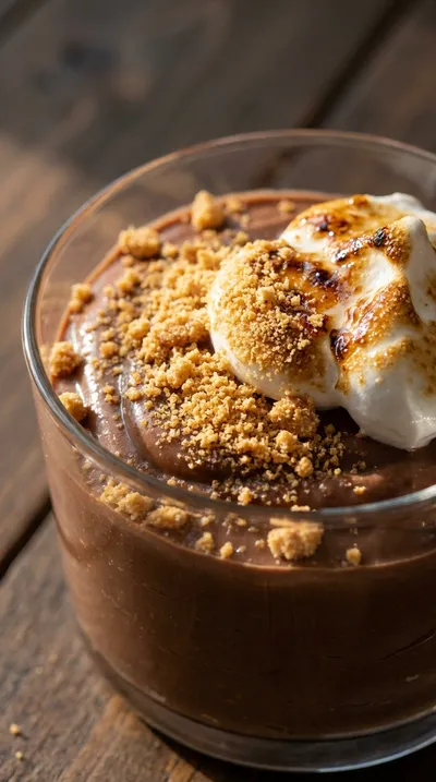 No Bake S'mores Pudding Cups - ingredients preparation