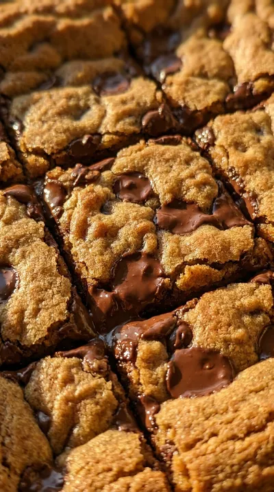 Chewy Chocolate Chip Cookie Bars - ingredients preparation