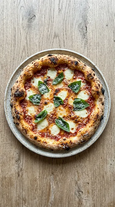 Sourdough Pizza Crust - cooking process