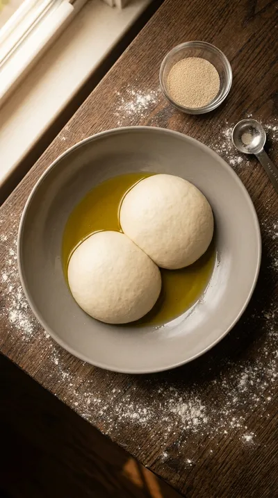 Homemade Italian Pizza Dough Recipe - cooking process