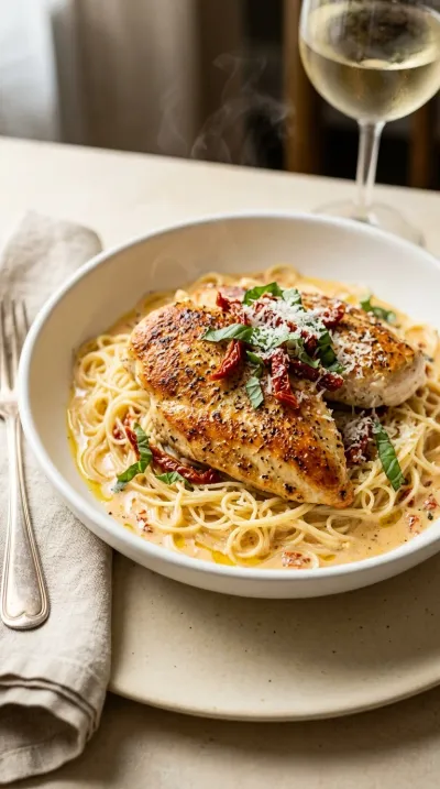 Marry Me Chicken – Creamy Sun‑Dried Tomato Skillet