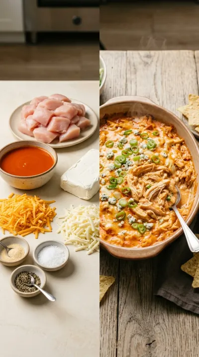 Crockpot Buffalo Chicken Dip – Easy Slow Cooker Snack - ready to serve