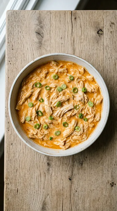 Slow Cooker Buffalo Chicken Dip - cooking process
