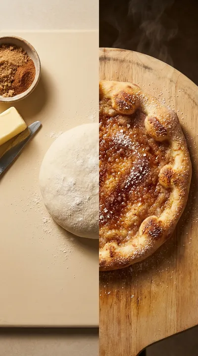 Cinnamon Pizza – Sweet Dessert Pizza - ready to serve