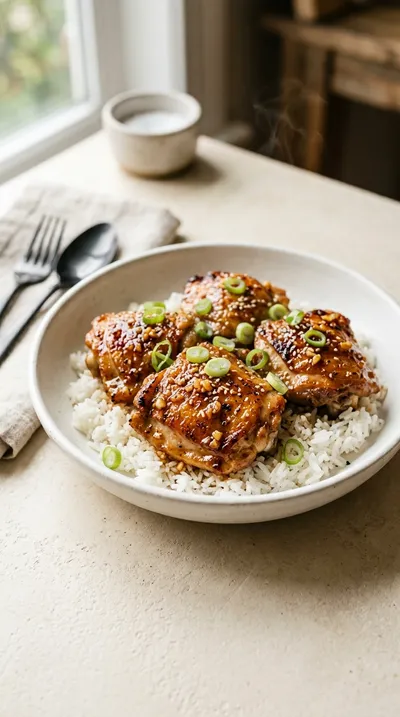 Honey Garlic Chicken Thighs – Juicy Boneless Recipe