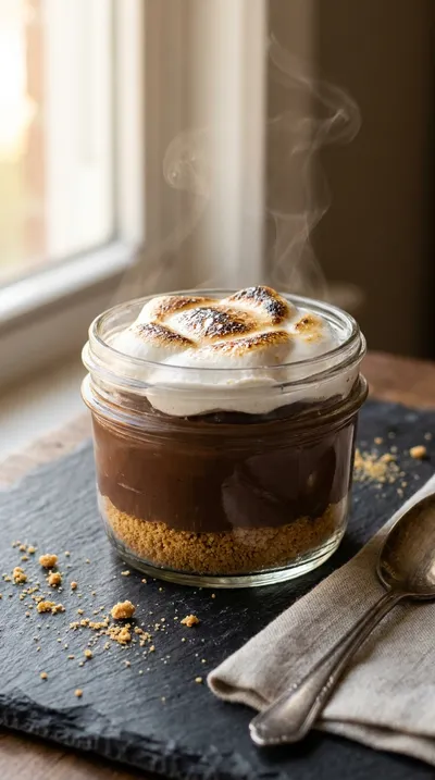 No Bake Smores Pudding Cups