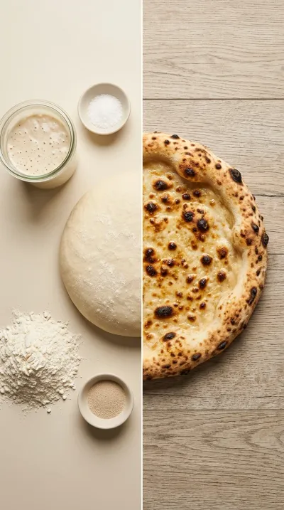 Freezer‑Friendly Sourdough Pizza Dough - ready to serve