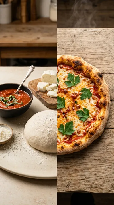 1 Hour Sourdough Discard Pizza Dough - ready to serve